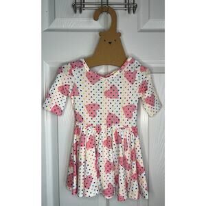 Dot Dot Smile Heart Polka Dot Twirl Dress sz 12/24M